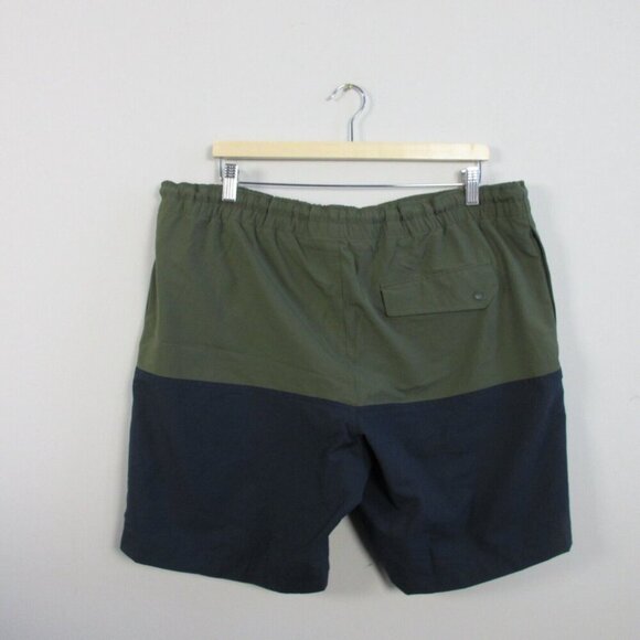 Duluth Trading Swim Trunks Men Large Green Black Pier Genius 9" Board Short 212 - Picture 2 of 15